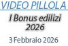 03/02/2026: I Bonus edilizi 2026