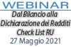 27/05/2021 Webinar Formativo: Dal Bilancio alla Dichiarazione dei Redditi - Check List RU