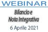 06/04/2021 Webinar Formativo: Bilancio e Nota Integrativa