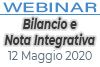 12/05/2020 Webinar Formativo: Bilancio e Nota Integrativa