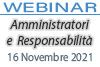 16/11/2021 Webinar Formativo: Amministratori e Responsabilità