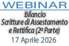 Webinar 17/04/2026 - Bilancio - Scritture di assestamento e rettifica (2ª parte)