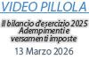13/03/2026: Videopillola: Il bilancio d'esercizio 2025: Adempimenti e versamenti imposte